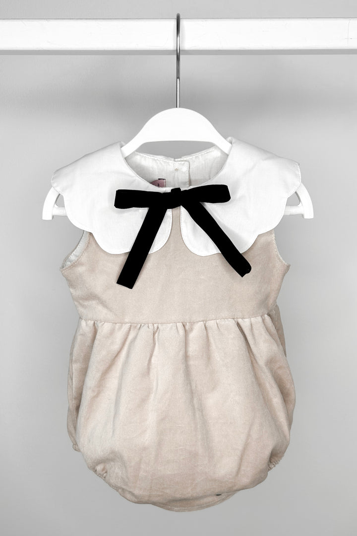 Phi "Aria" Stone Velvet Romper | Millie and John