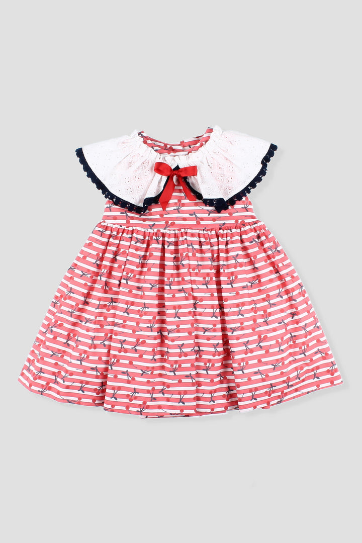 Foque "Dixie" Red Cherry Print Dress | Millie and John