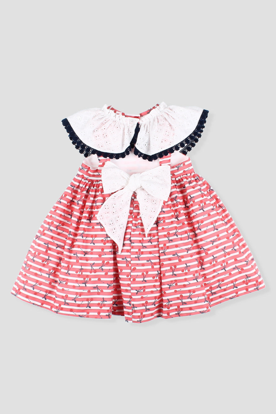 Foque "Dixie" Red Cherry Print Dress | Millie and John
