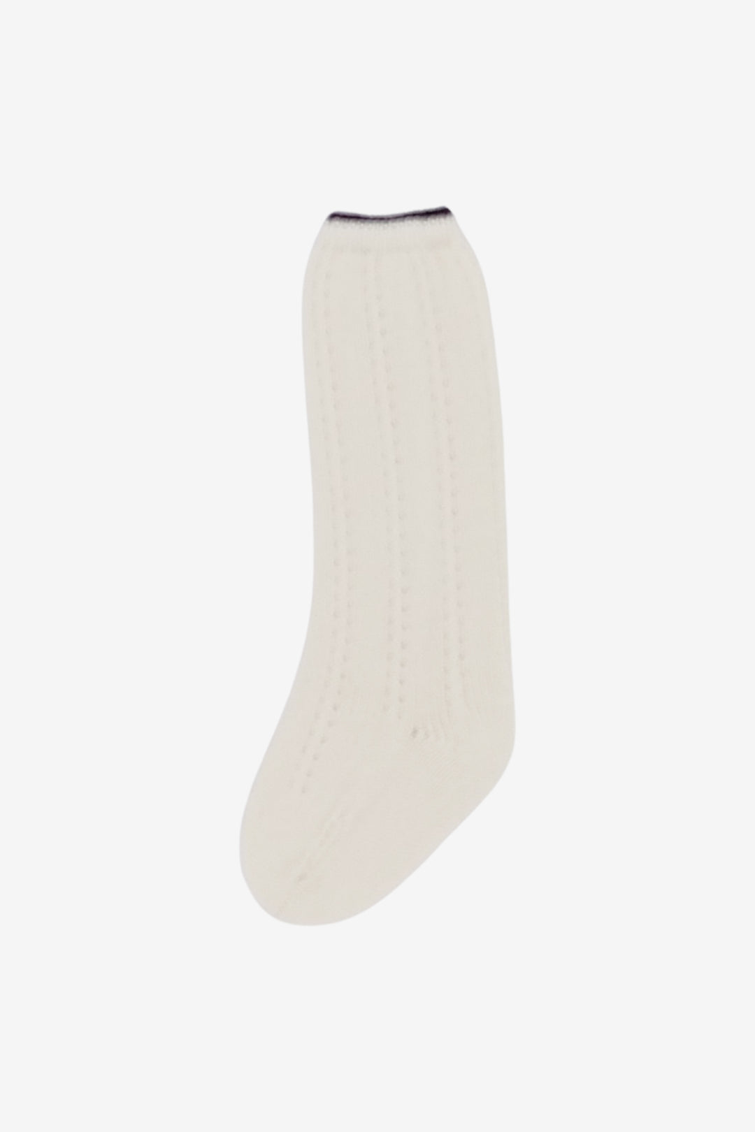 Ivory & Black Knee-High Socks