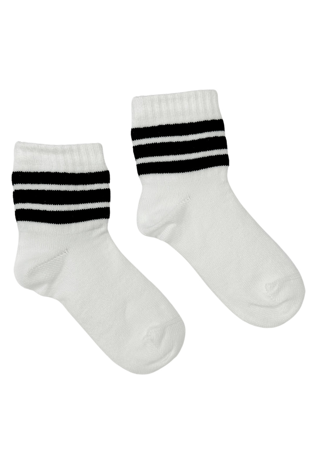 Meia Pata Black Stripe Short Sport Socks | Millie and John