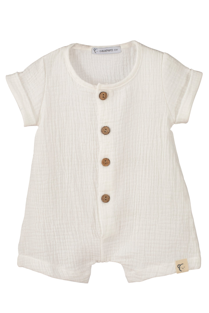 Calamaro PREORDER "Atlas" Cheesecloth Romper | Millie and John