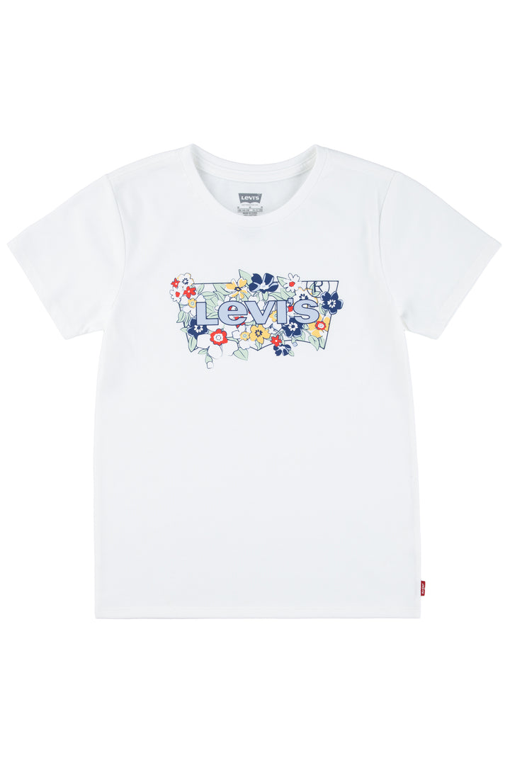 Levi's® Bright White Floral Logo T-Shirt | Millie and John