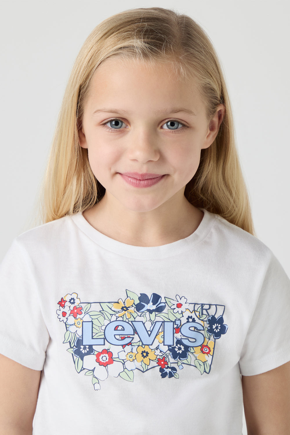 Levi's® Bright White Floral Logo T-Shirt | Millie and John