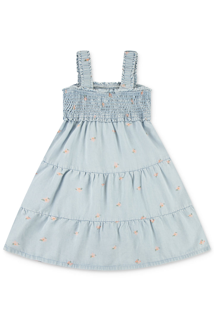 Levi's® Light Blue Denim Chambray Floral Dress & Bloomers | Millie and John