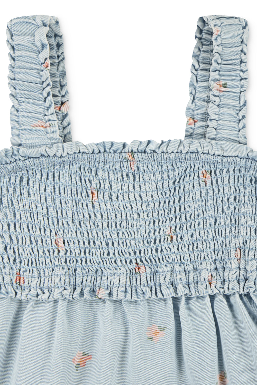 Levi's® Light Blue Denim Chambray Floral Dress & Bloomers | Millie and John