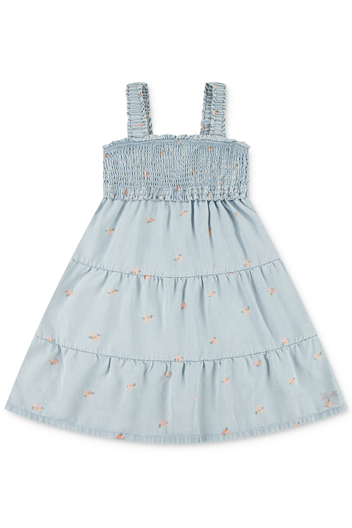 Levi's® Light Blue Denim Chambray Floral Dress & Bloomers | Millie and John