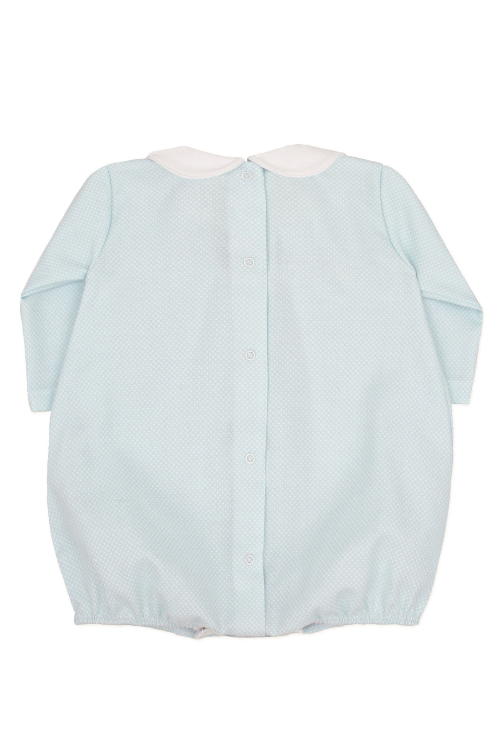 Rapife "Corbin" Light Blue Polka Dot Romper | Millie and John