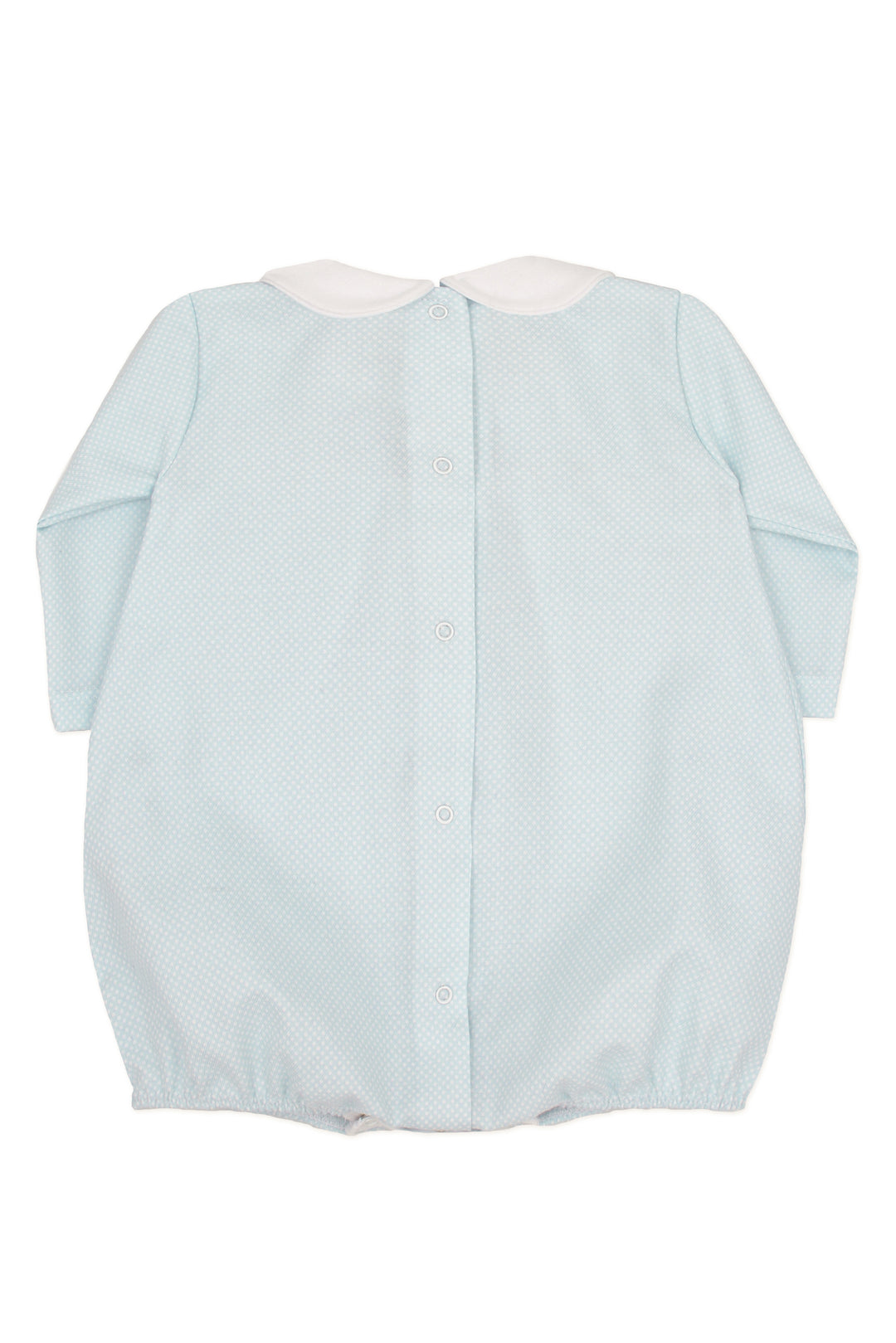 Rapife "Corbin" Light Blue Polka Dot Romper | Millie and John