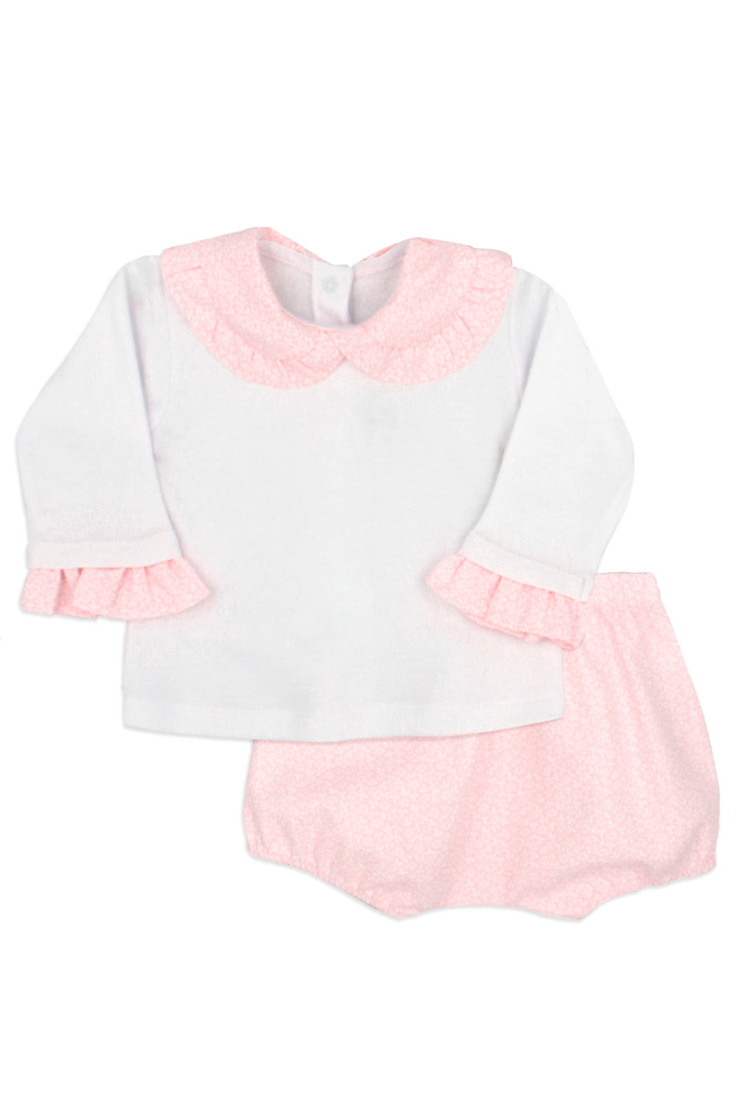 Rapife "Kaylee" Pink Floral Blouse & Bloomers | Millie and John