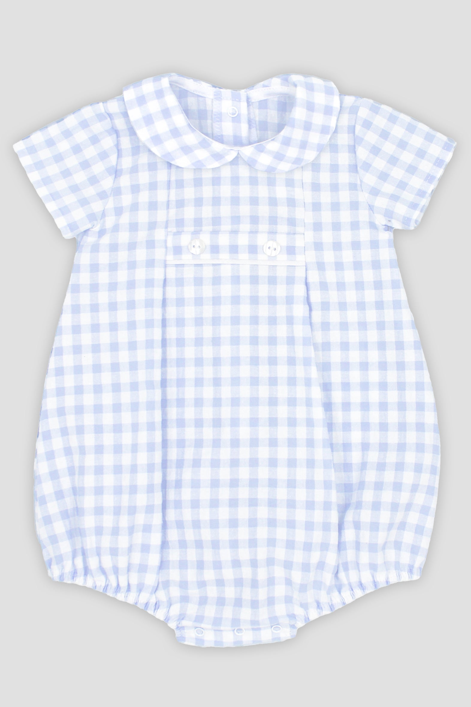 Rapife 4407 Sky Blue Gingham Romper In Stock Now main image 1
