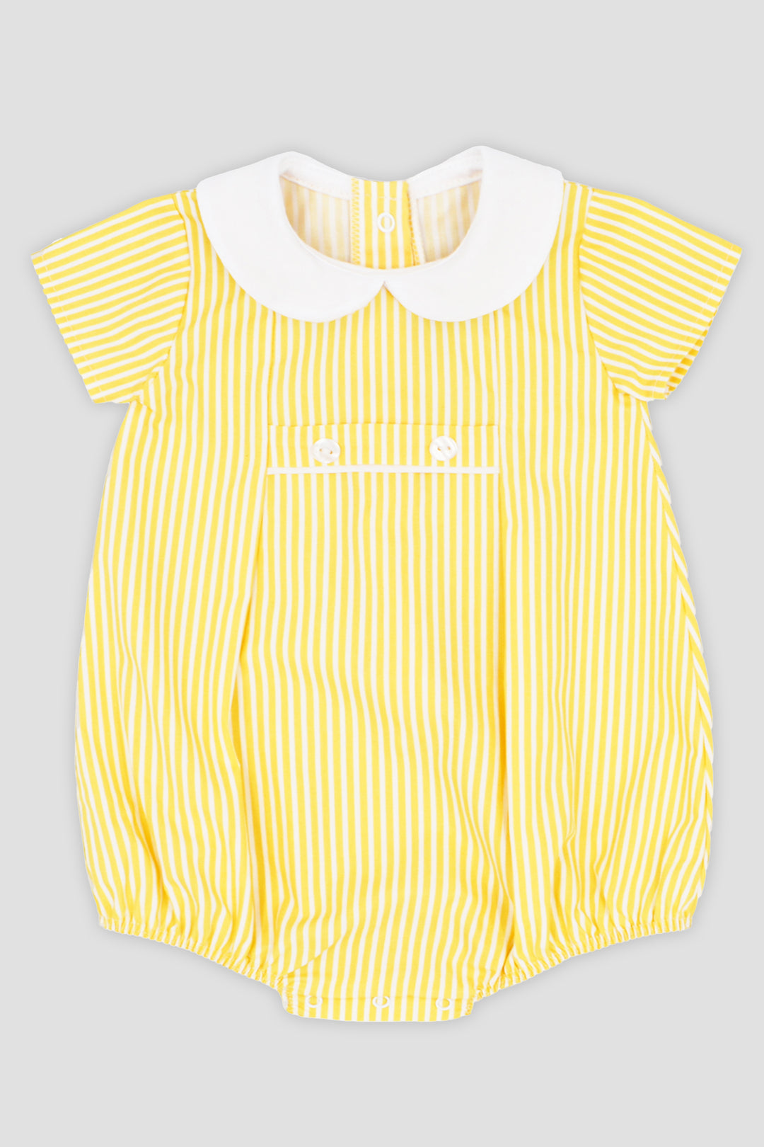 Rapife "Cooper" Yellow Striped Romper | Millie and John