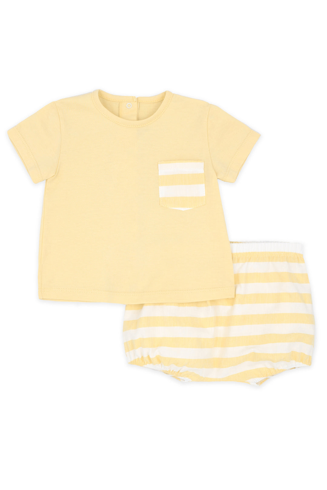 Rapife "Dylan" Pale Yellow Stripe T-Shirt & Jam Pants | Millie and John