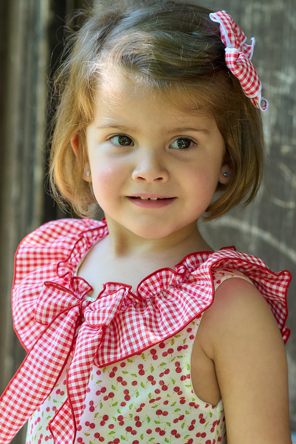 Rapife "Valentina" Red Cherry Print Dress & Bloomers | Millie and John
