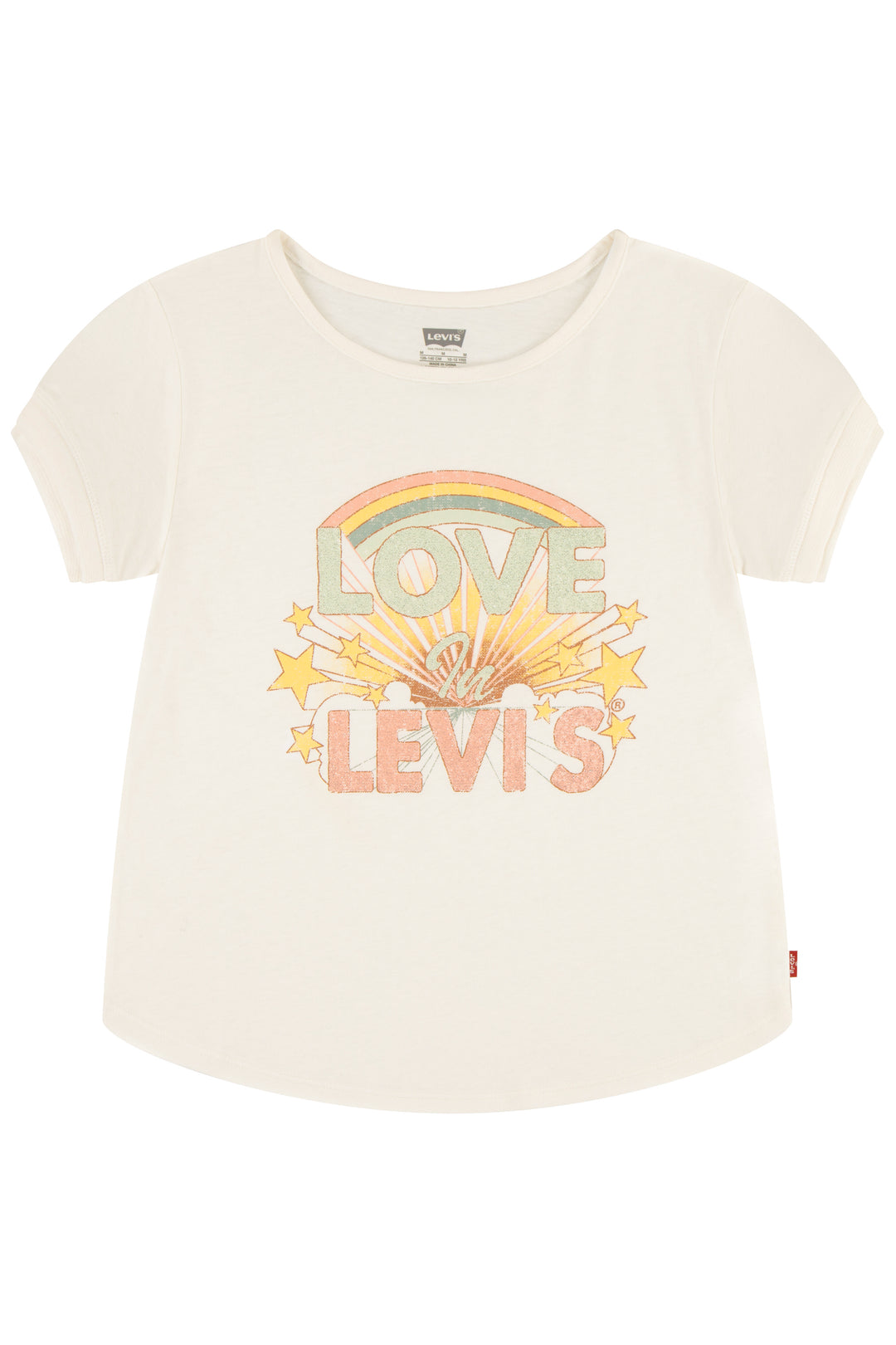 Levi's® Gardenia Love in Levi’s® Glitter Graphic T-Shirt | Millie and John