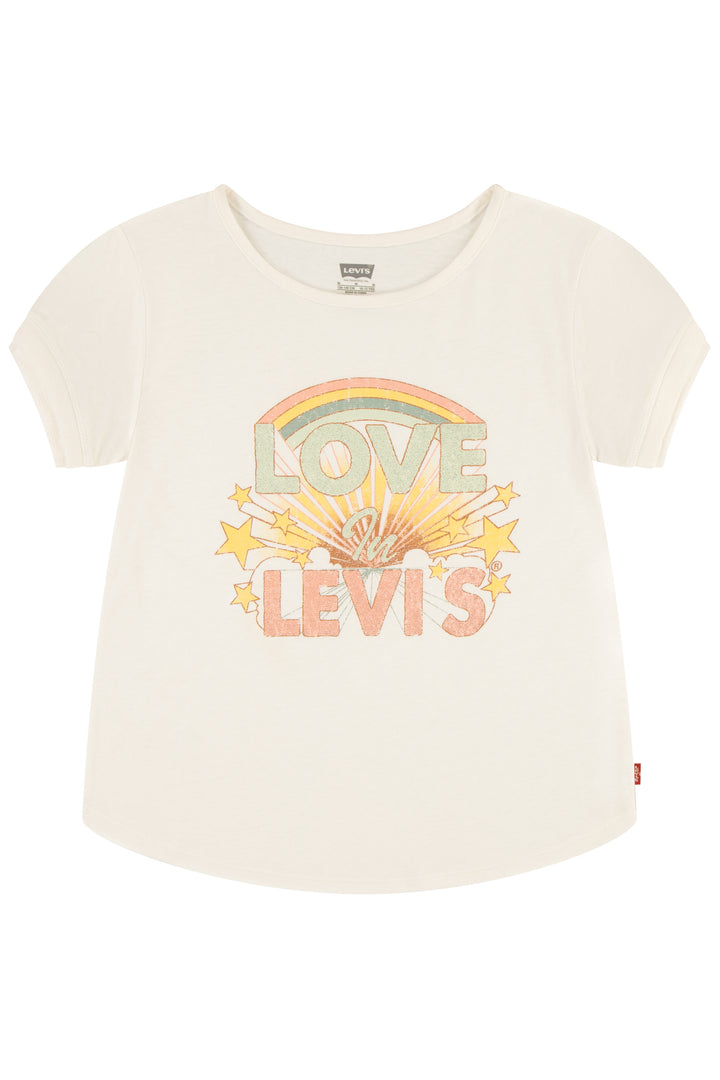 Levi's® Gardenia Love in Levi’s® Glitter Graphic T-Shirt | Millie and John
