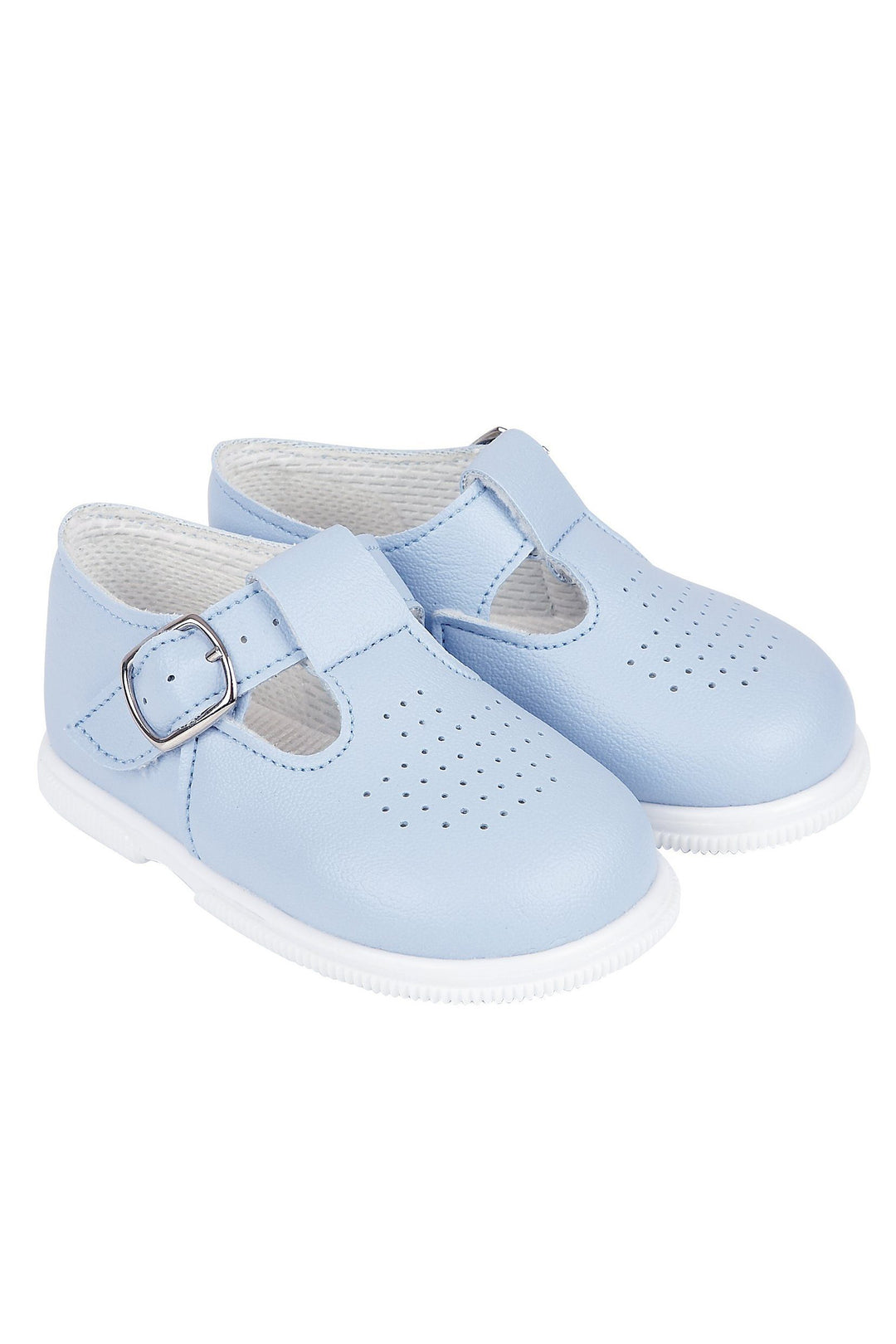 Baypods Light Blue T-Bar Hard Sole Shoes | Millie and John