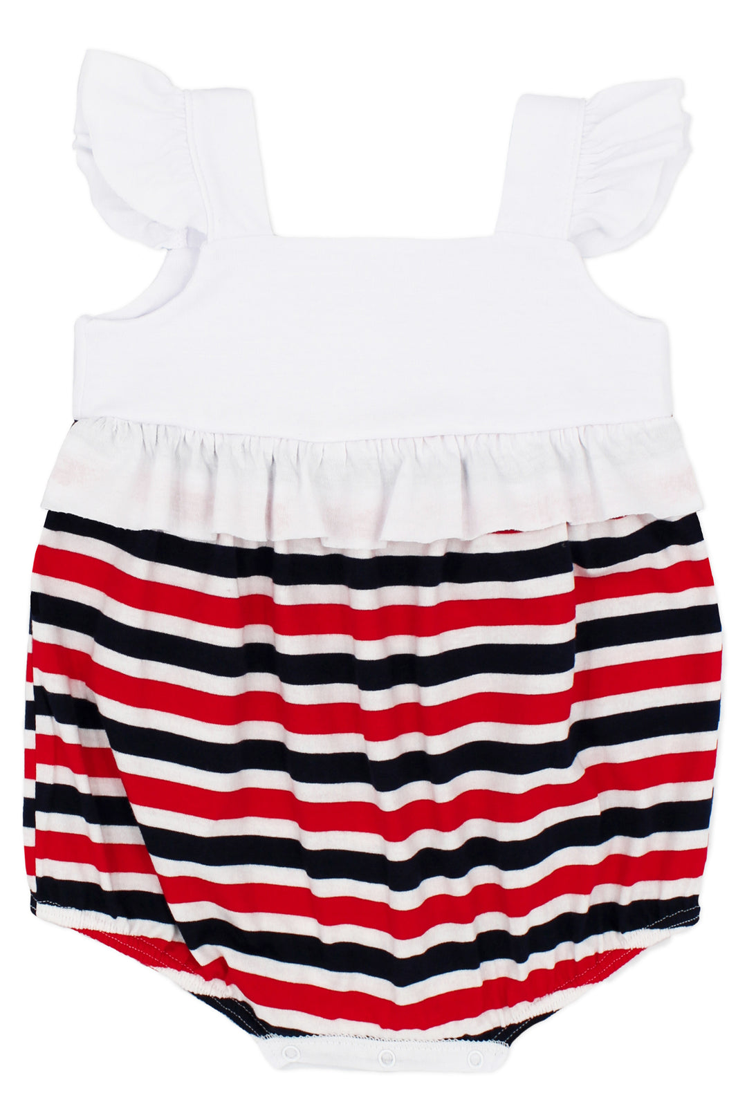 Rapife PREORDER "Elisabetta" Red & Navy Stripe Romper | Millie and John