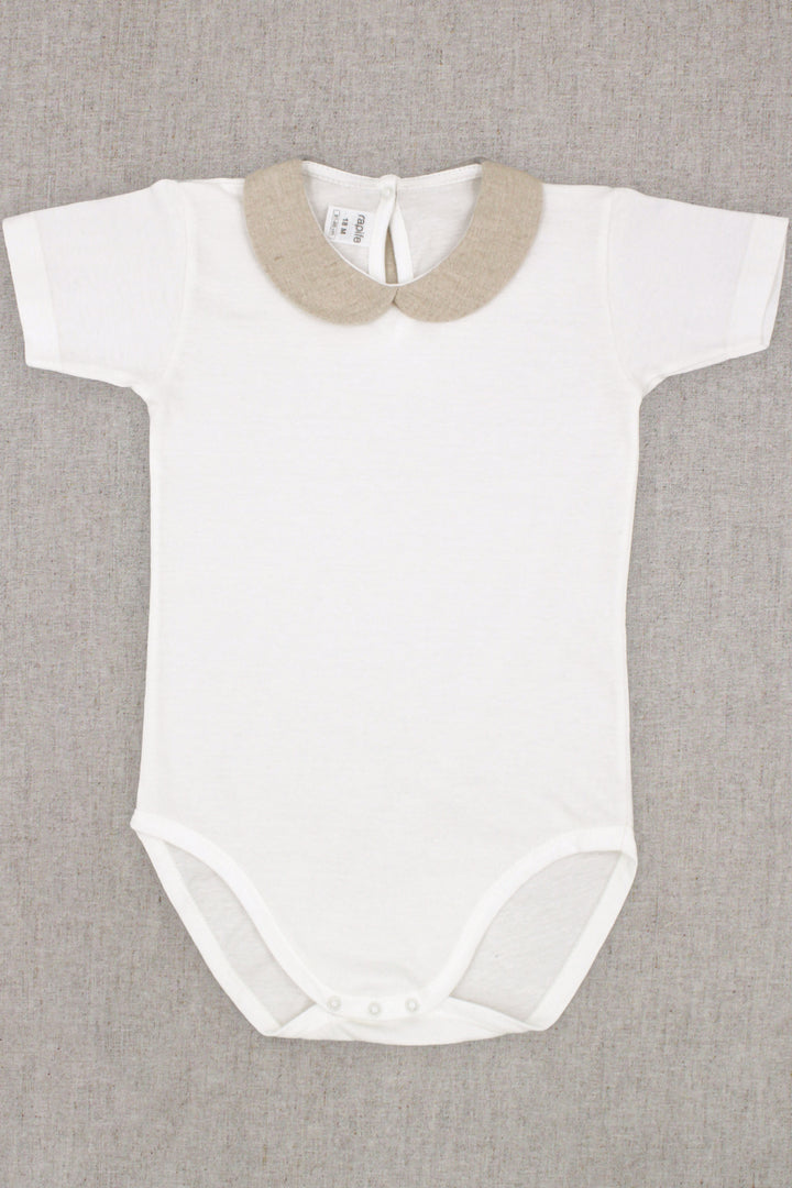 Rapife "Harrison" Beige Linen Bodysuit & Jam Pants | Millie and John