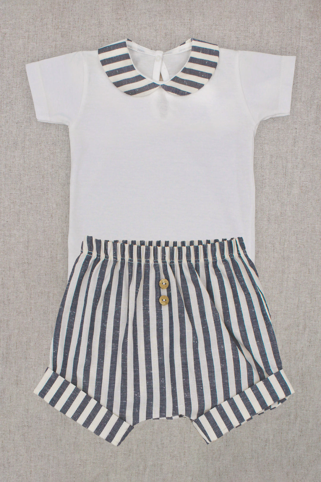 Rapife "Rowan" Navy Striped Jam Pants & Bodysuit | Millie and John