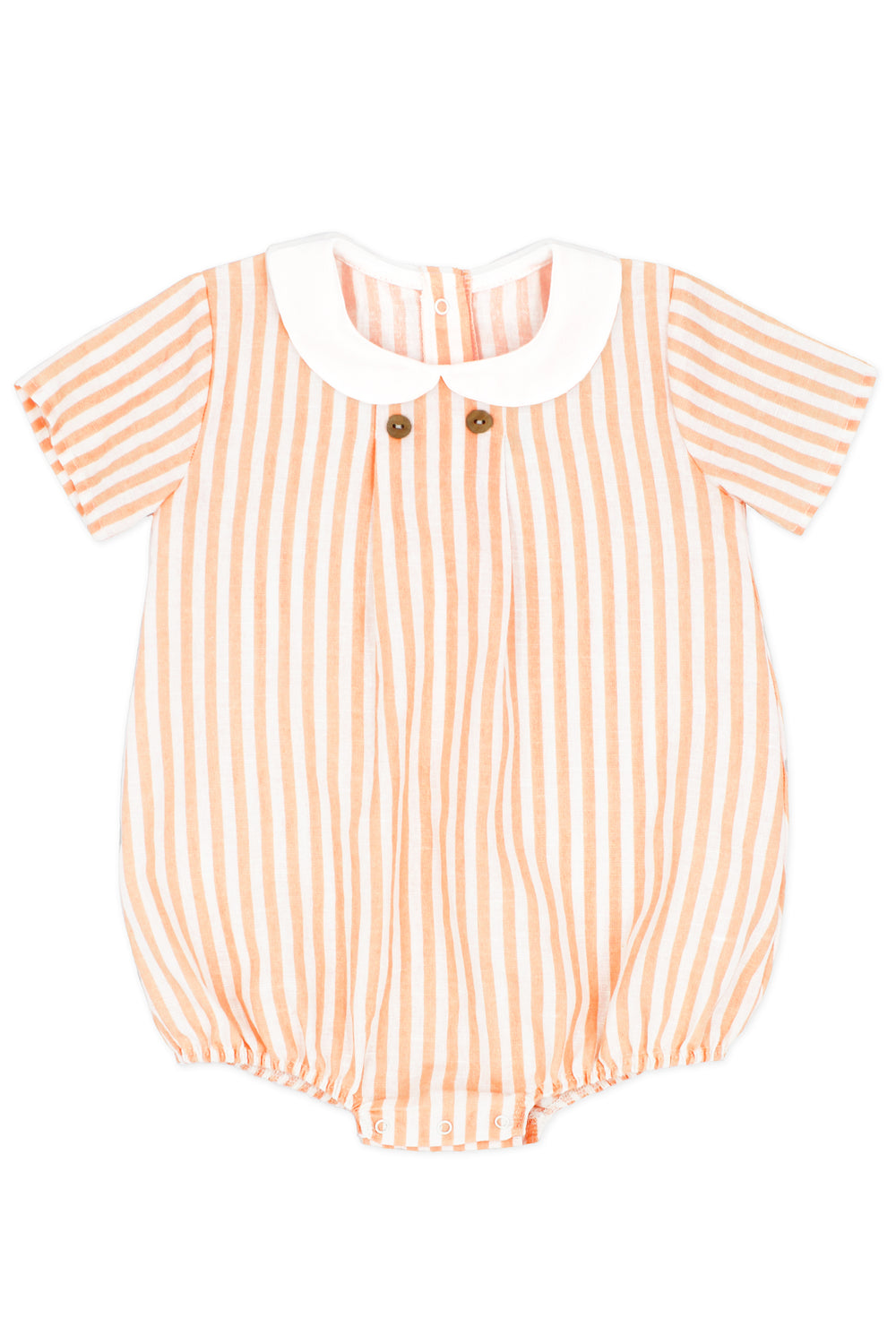 Rapife "Spencer" Orange Stripe Romper | Millie and John
