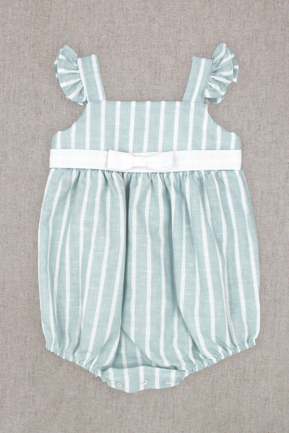 Rapife "Romilly" Light Teal Striped Shortie | Millie and John