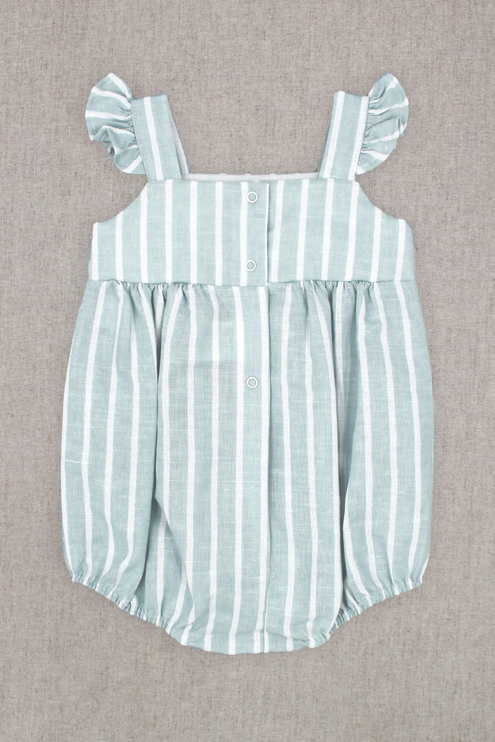 Rapife "Romilly" Light Teal Striped Shortie | Millie and John