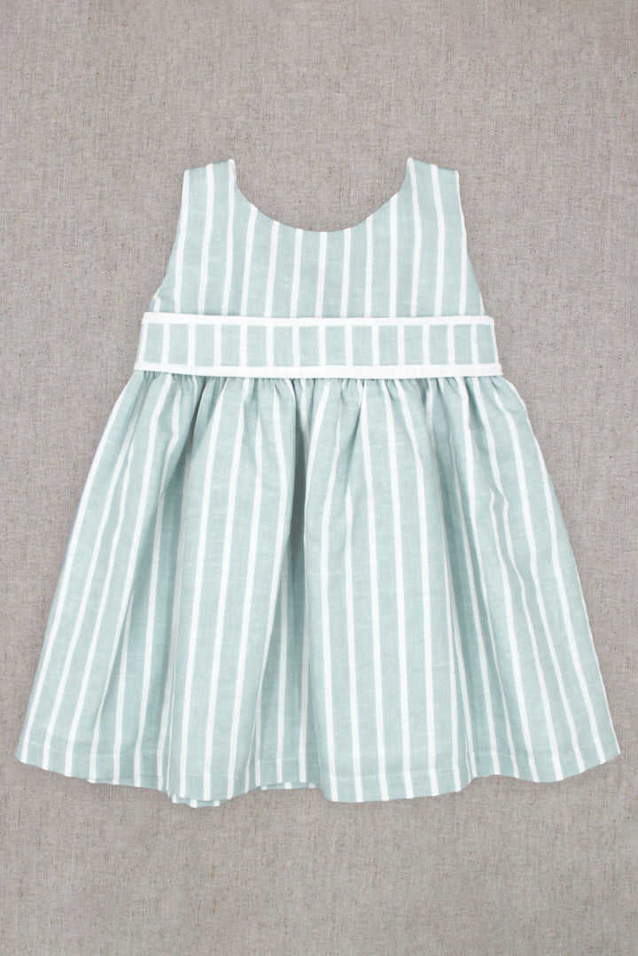 Rapife "Delilah" Light Teal Striped Dress | Millie and John