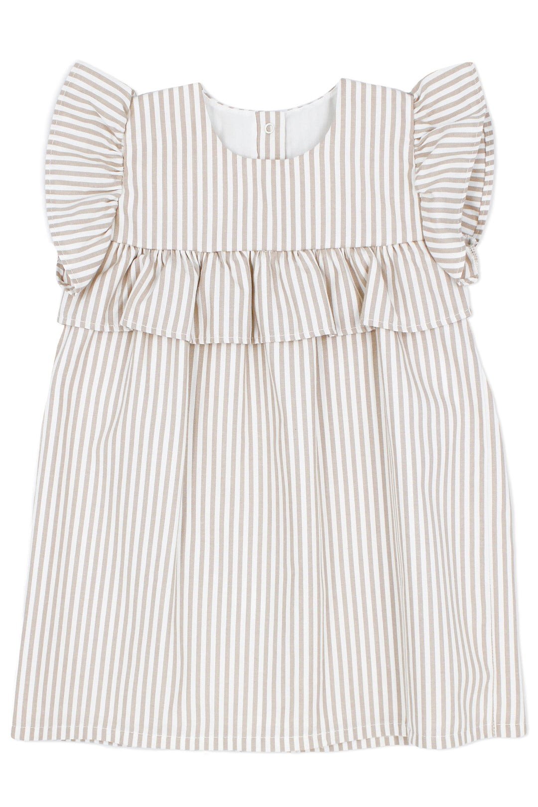 Rapife "Faith" Beige Stripe Dress | Millie and John