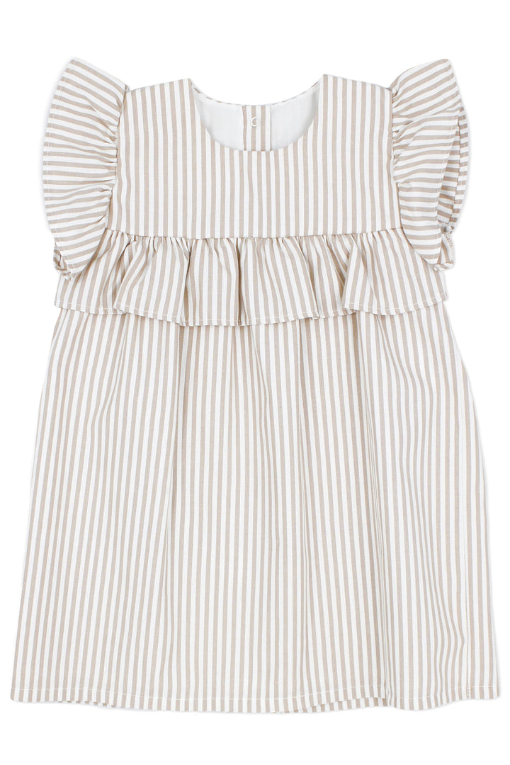 Rapife "Faith" Beige Stripe Dress | Millie and John