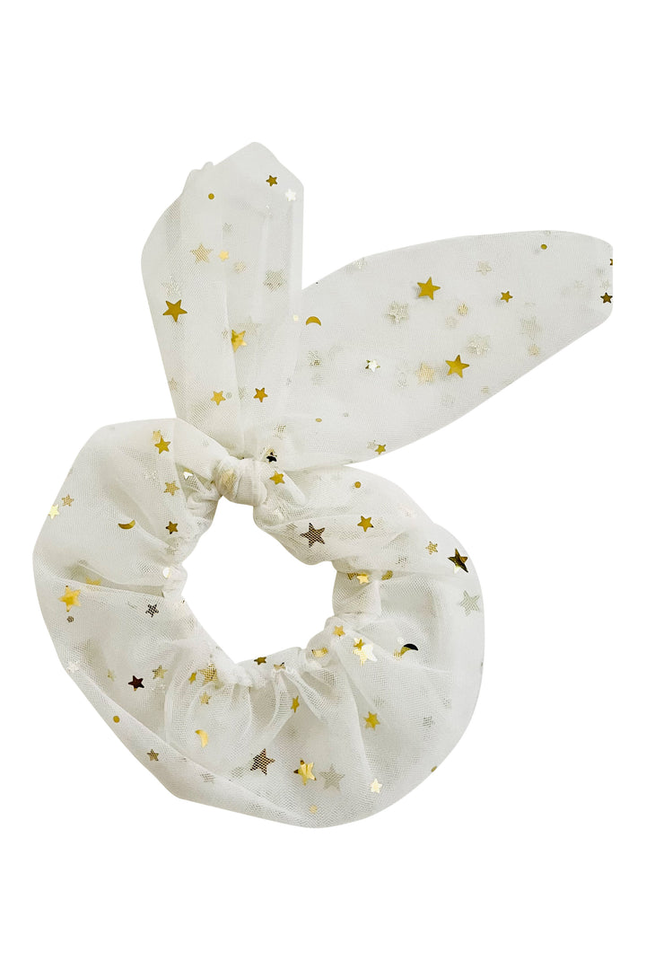 DOLLY by Le Petit Tom Celestial Tulle Bow Scrunchie | Millie and John