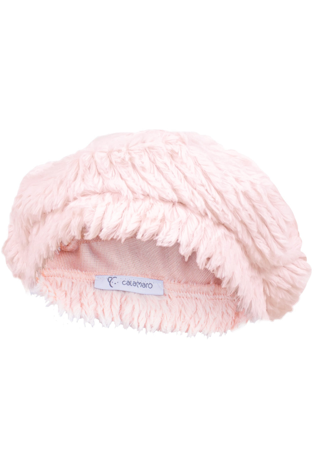 Calamaro Pale Pink Faux Fur Beret | Millie and John