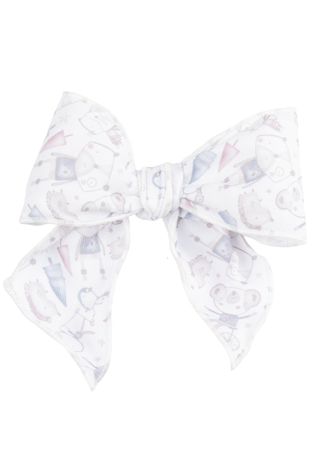 Calamaro Abstract Animal-Print Hair Bow | Millie and John