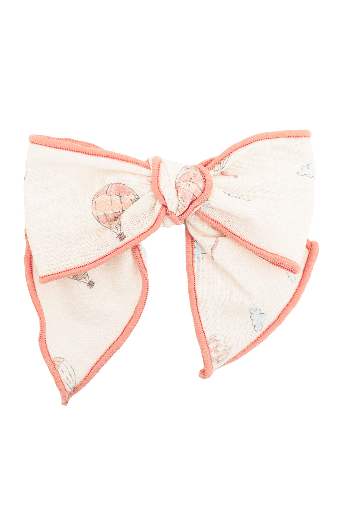 Dusky Coral Hot Air Balloon Hair Bow