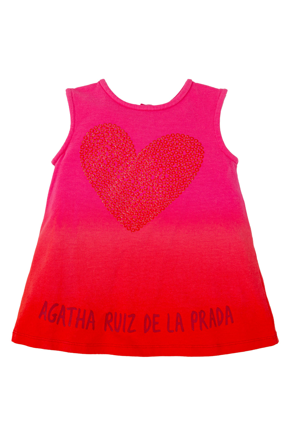 Agatha Ruíz de la Prada "Flossie" Fuchsia & Red Ombré Dress | Millie and John