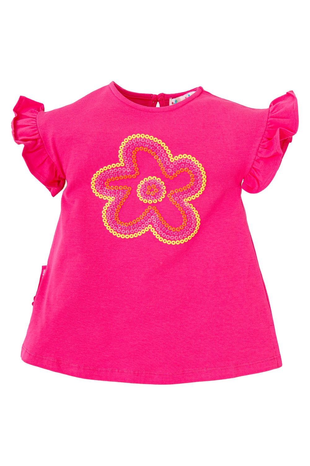 Agatha Ruíz de la Prada "Cindy" Fuchsia Pink Glitter Flower Dress | Millie and John