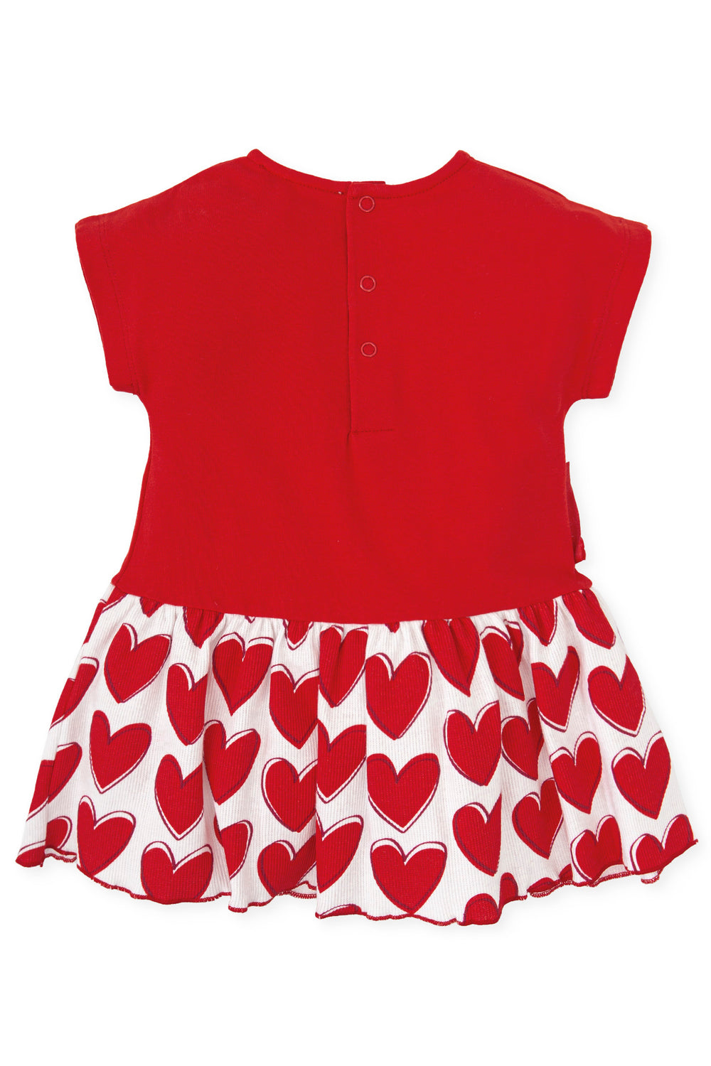 Agatha Ruíz de la Prada "Kyra" Red Heart Print Drop Waist Dress | Millie and John