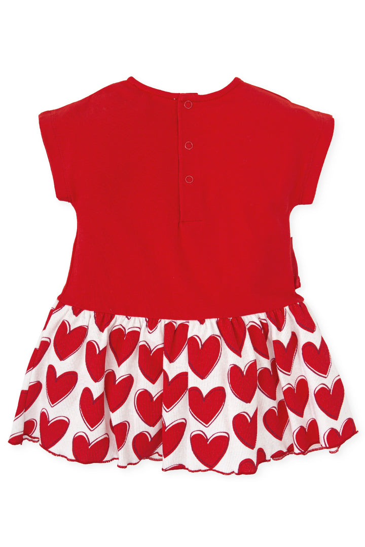 Agatha Ruíz de la Prada "Kyra" Red Heart Print Drop Waist Dress | Millie and John