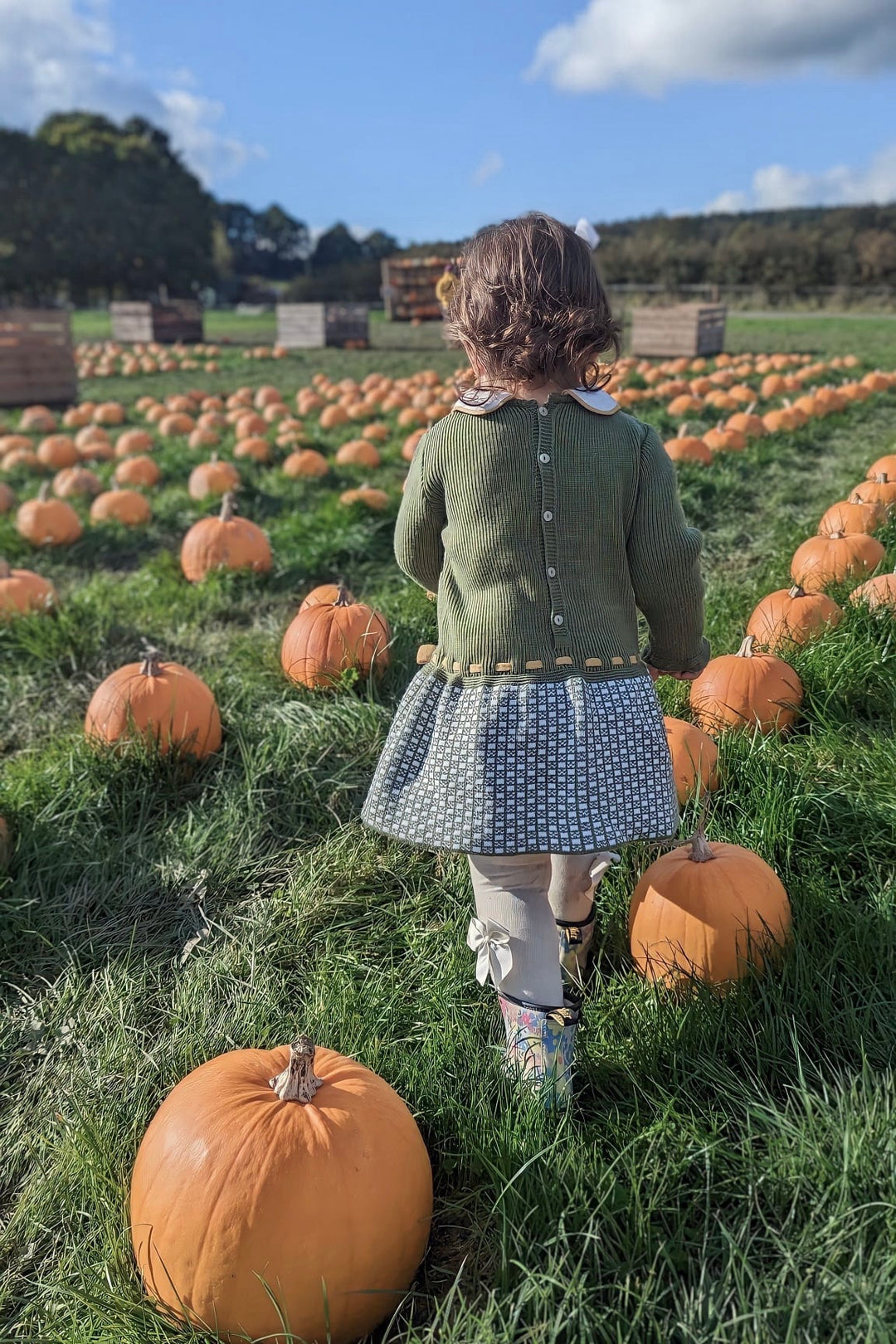 Mac Ilusión "Marie" Knitted Drop Waist Dress | Millie and John