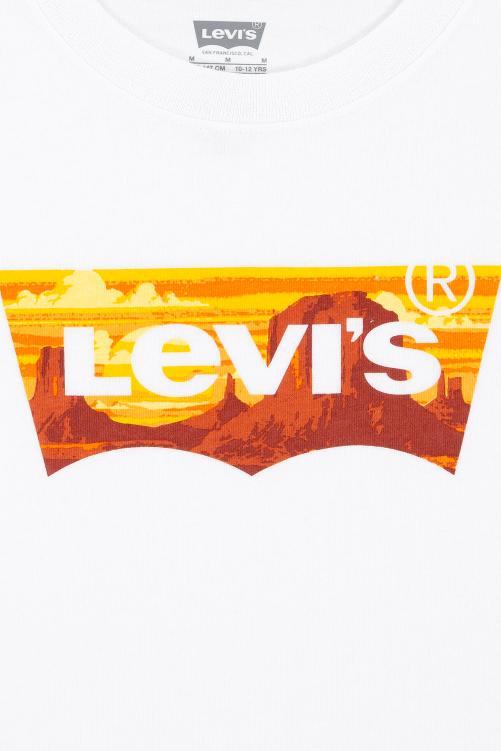 Levi's® White Sunset Batwing Logo T-Shirt | Millie and John