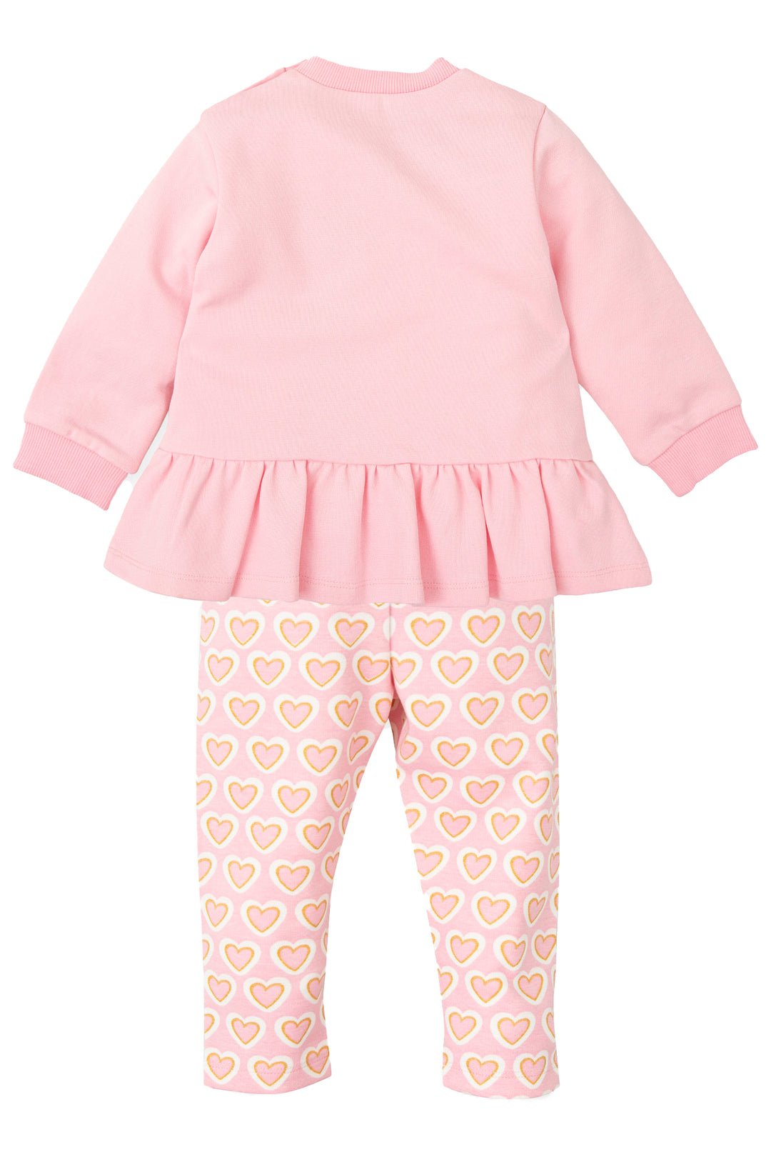 Agatha Ruíz de la Prada "Amalie" Baby Pink Heart Sweatshirt & Leggings | Millie and John
