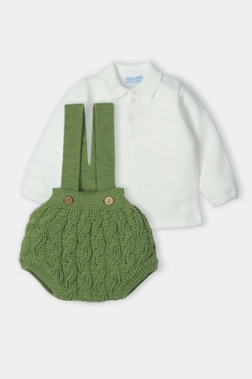Mac Ilusión PREORDER "Douglas" Olive Green Knit Jam Pants Set | Millie and John