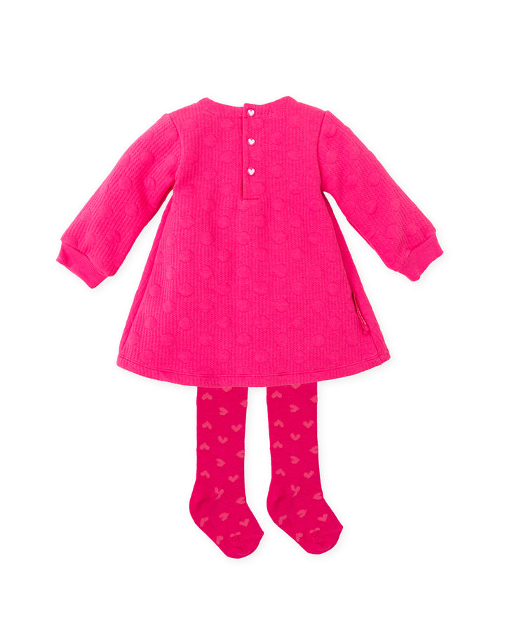 Agatha Ruíz de la Prada "Francie" Fuchsia Pink Dress & Tights | Millie and John