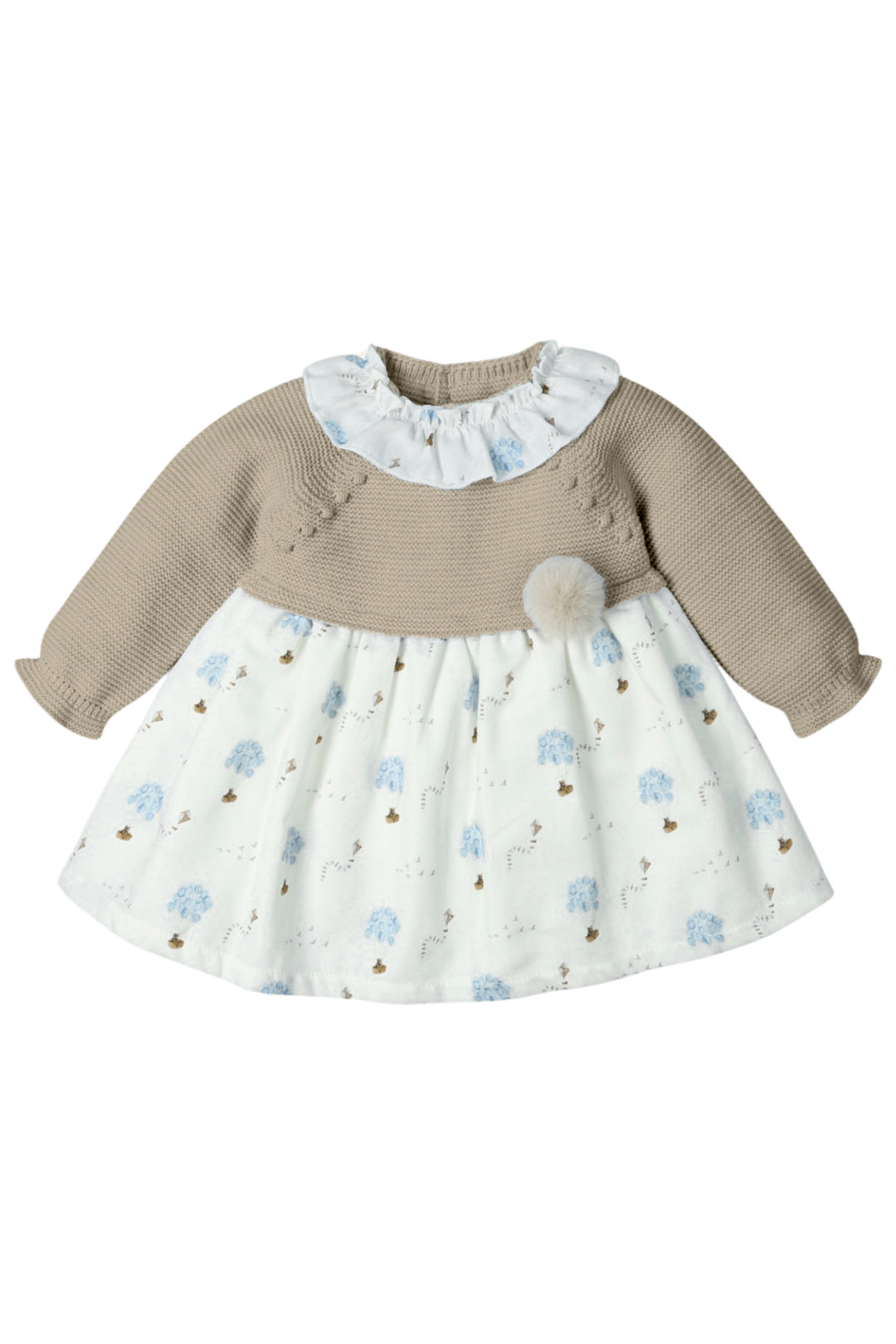 "Briella" Hazelnut Half Knit Dress