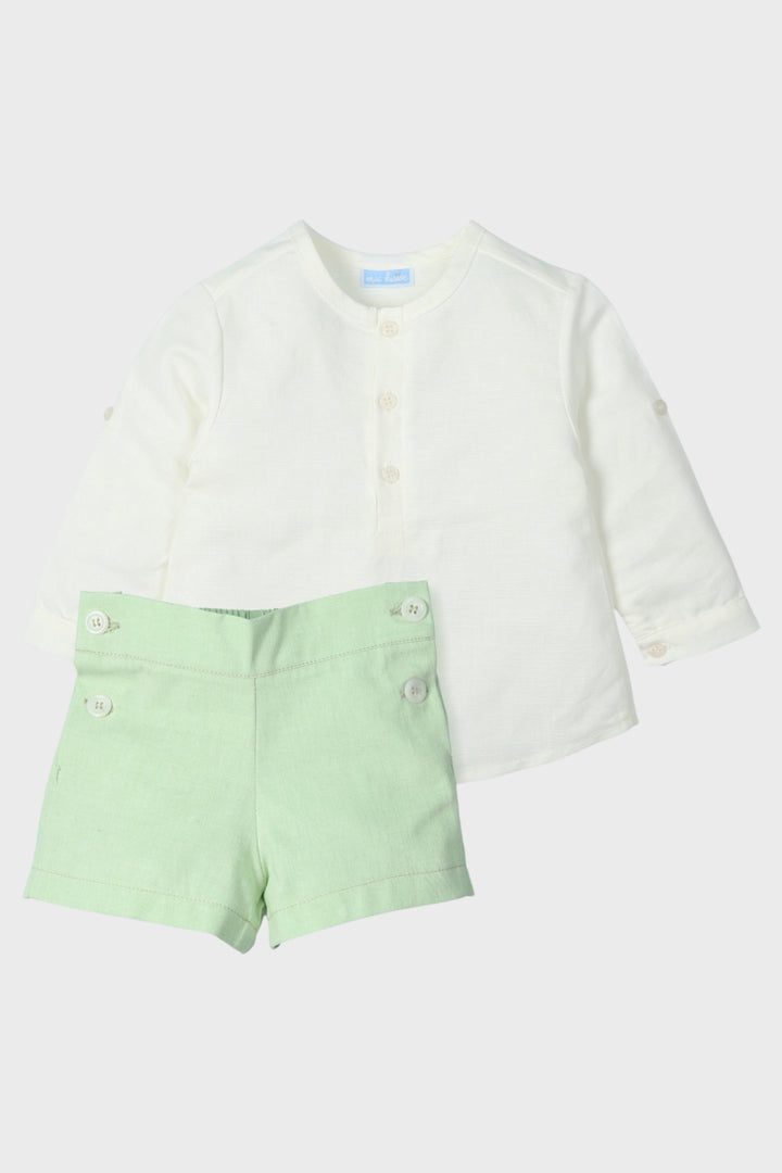 Mac Ilusión "Max" Pear Green Shorts & Shirt | Millie and John