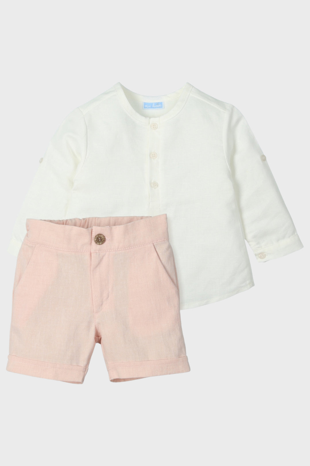 Mac Ilusión "Troy" Pale Pink Shorts & Shirt | Millie and John