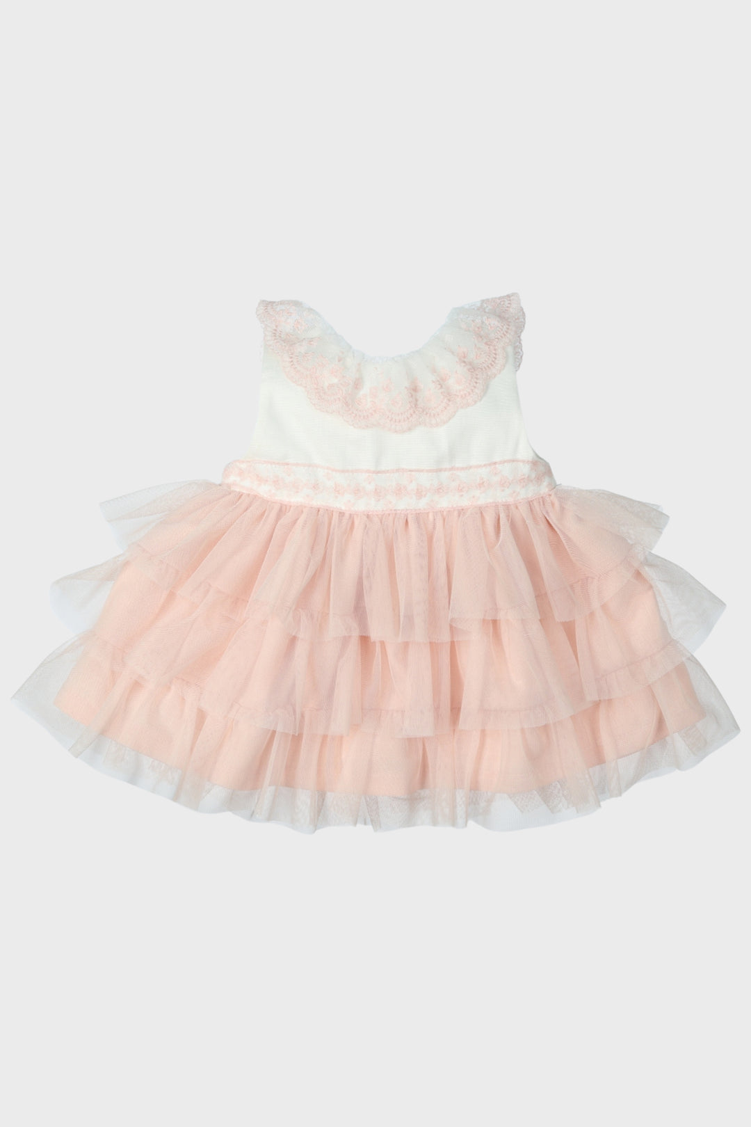 Mac Ilusión "Angela" Pale Pink Tulle Dress | Millie and John