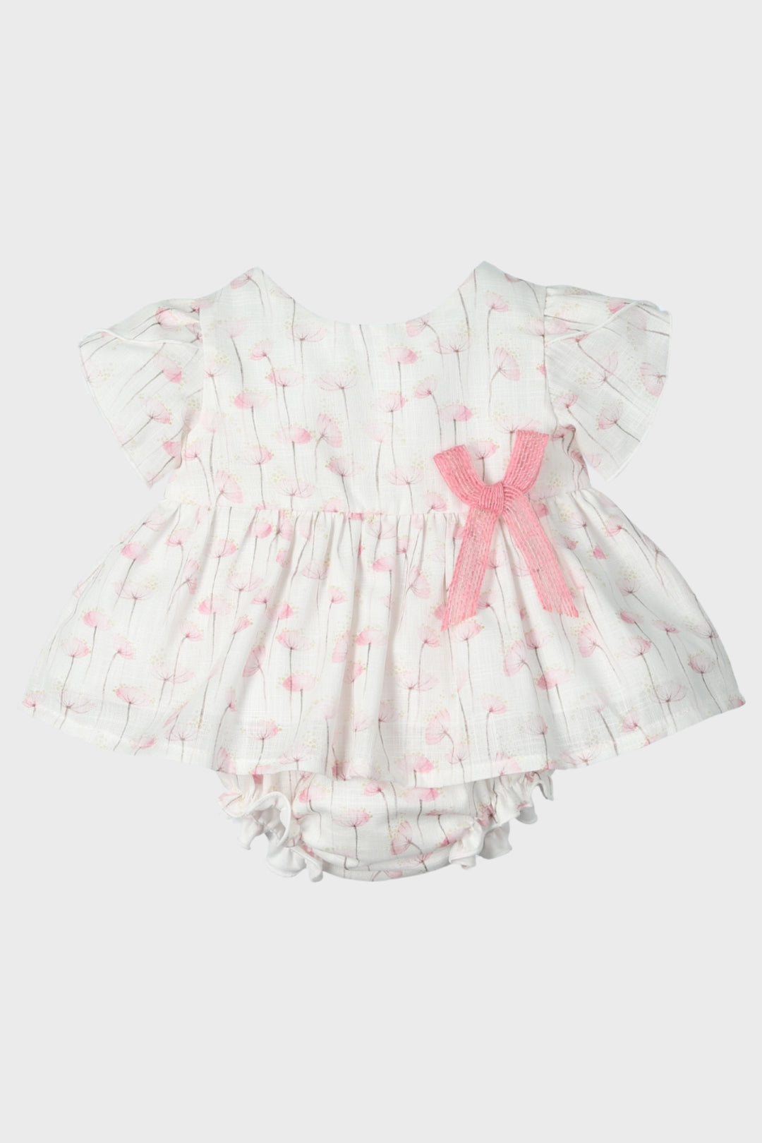 Mac Ilusión "Helena" Pink Blossom Dress & Bloomers | Millie and John