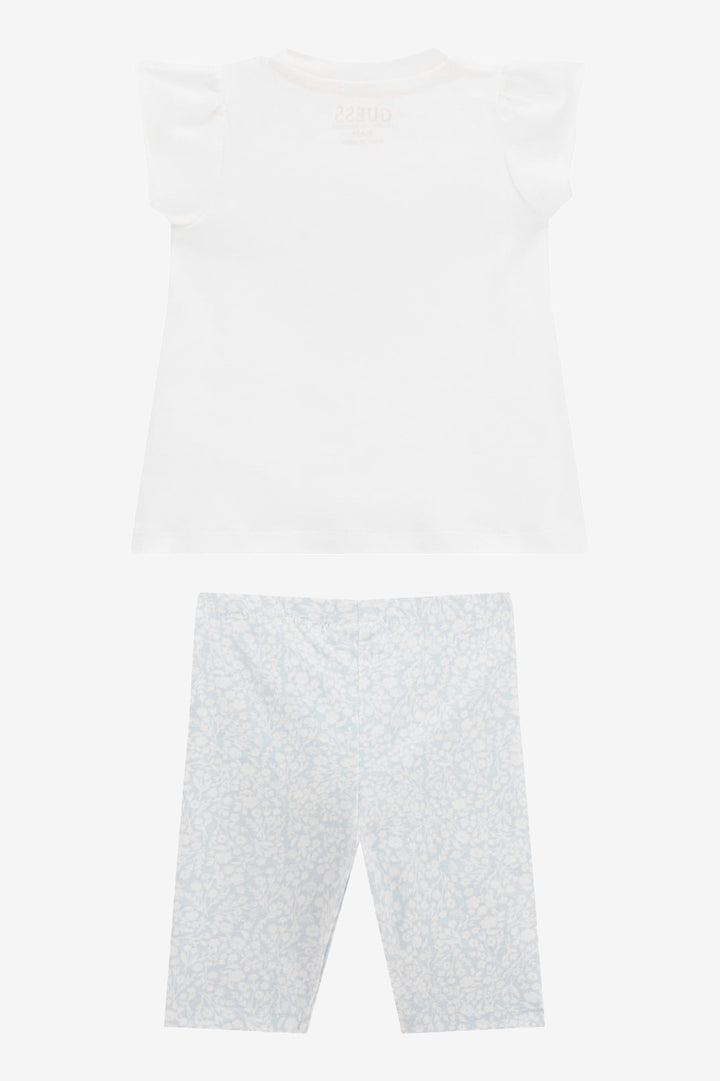 GUESS® Kids "Marnie" Blue Floral T-Shirt & Leggings | Millie and John