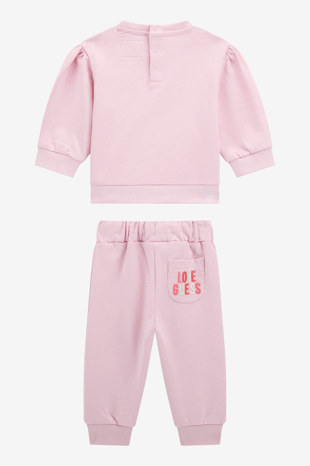 GUESS® Kids "Poppy" Candy Pink Floral LOVE Tracksuit | Millie and John